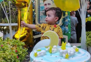 نخستین سال تولد فرزند شهید مدافع حرم  (محمد حسن  باب الخانی)