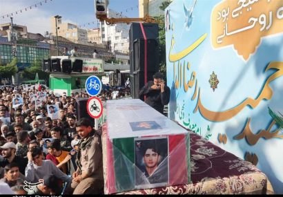 پیکر شهید حمیدرضا الداغی در سبزوار به خاک سپرده شد