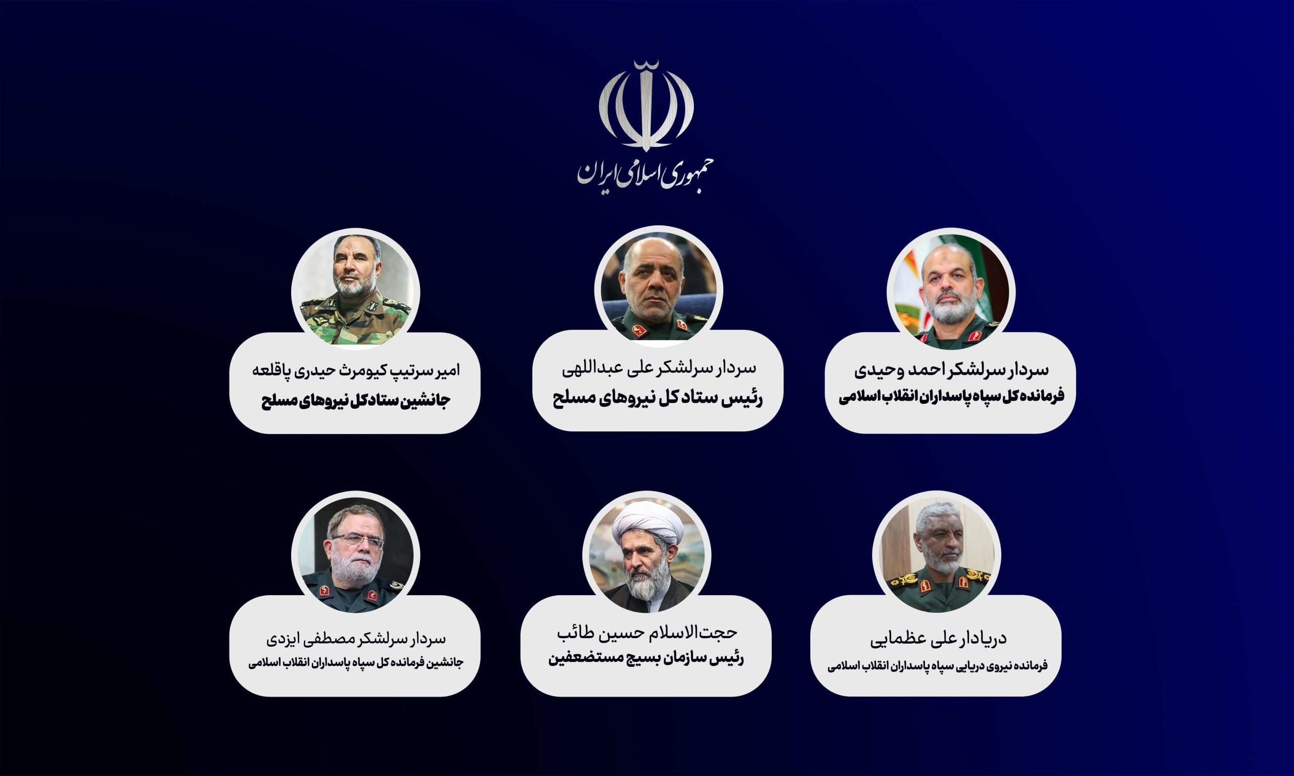 با صدور احکامی جداگانه از سوی فرمانده کل قوا صورت گرفت
