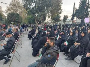 اجتماع بزرگ ایثارگران و مردم آمل در محکومیت اغتشاشات و اهانت به ساحت شهدا