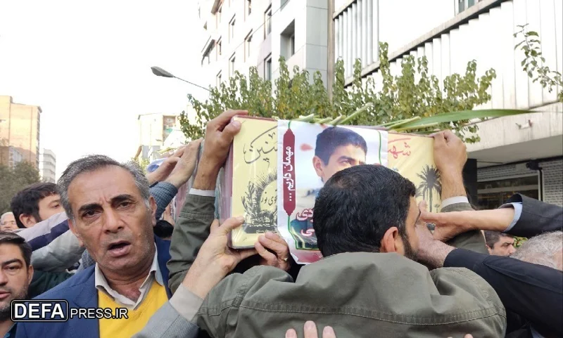 تشییع پیکر شهید جهادگر مرتضی کردی در وزارت جهاد کشاورزی