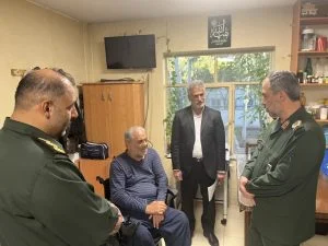 دیدار از جانبازان بستری در آسایشگاه شهید بهشتی