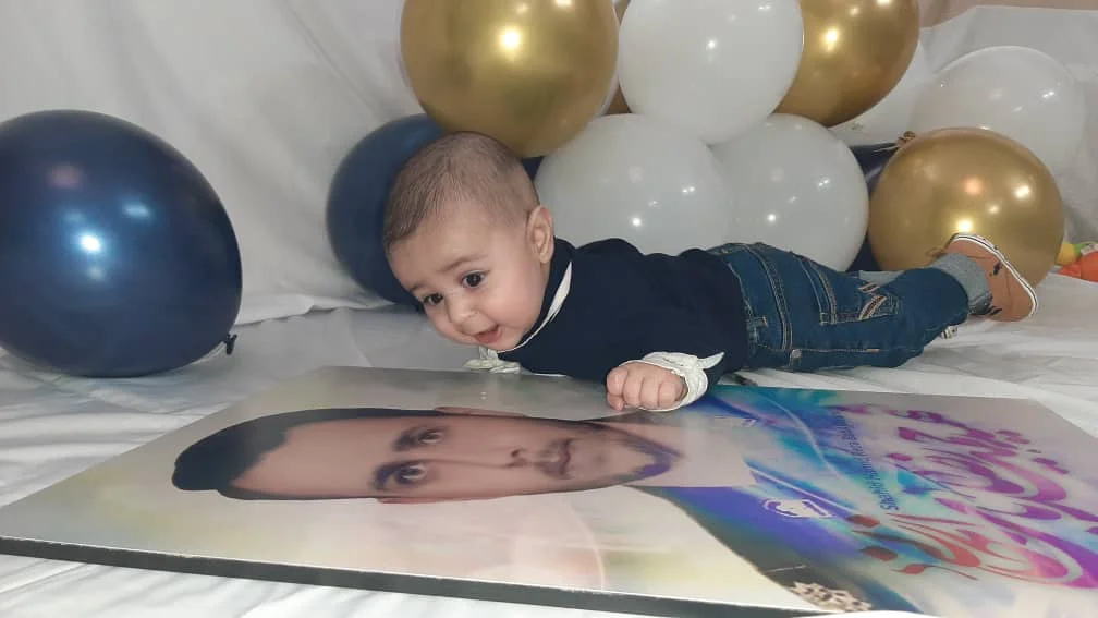 نخستین سال تولد فرزند شهید مدافع حرم  (محمد حسن  باب الخانی)