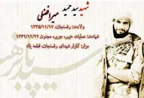 زیارت قاچاقی شهید سید حمید میرافضلی